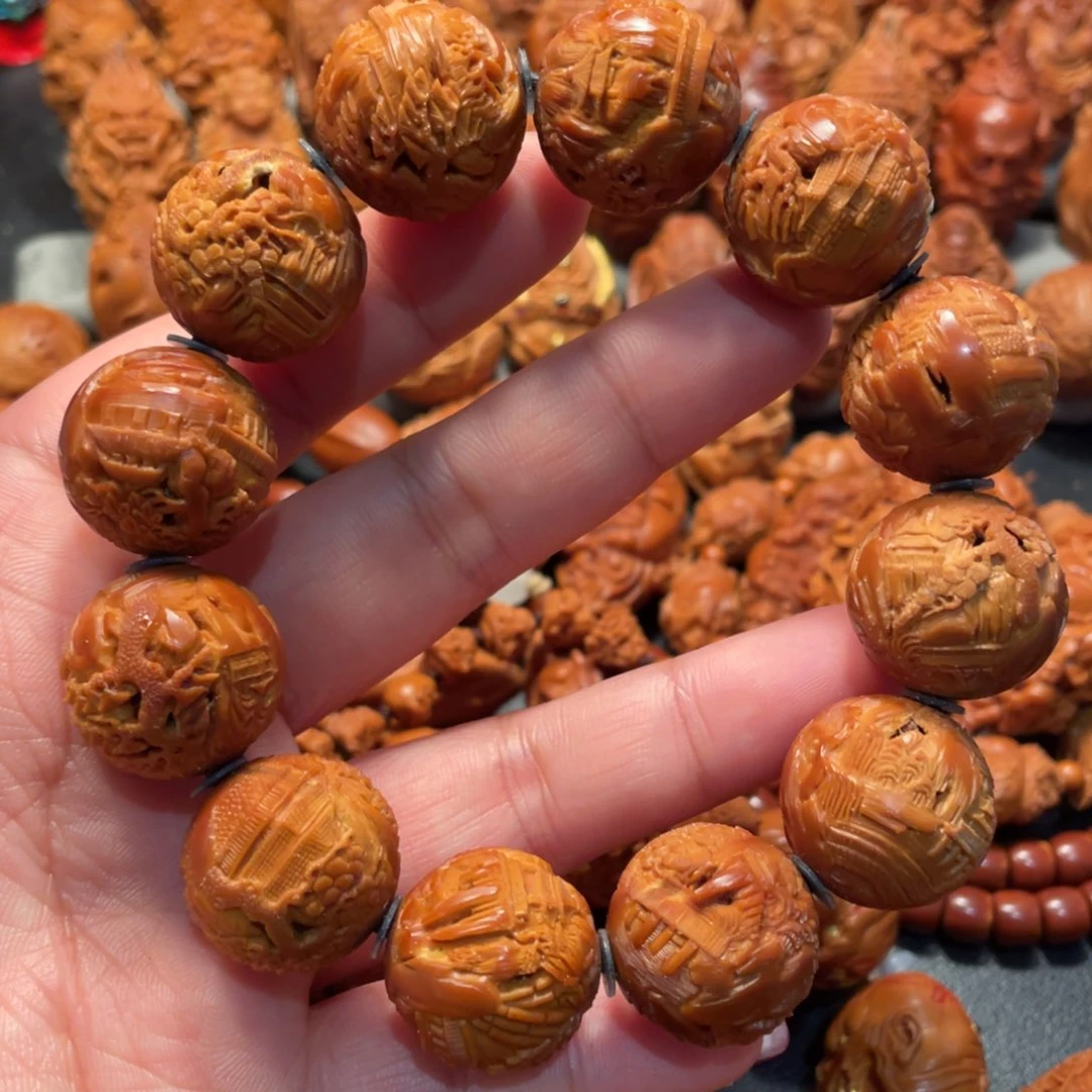 【闪购商品】手串/手链橄榄核镂空山水