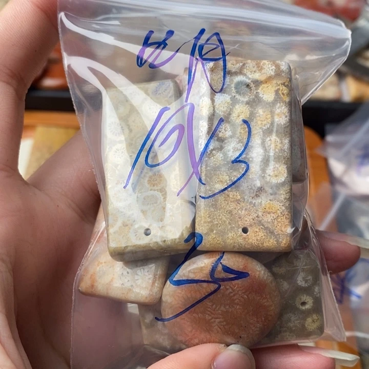 硅化玉颈饰足金镶嵌日**光