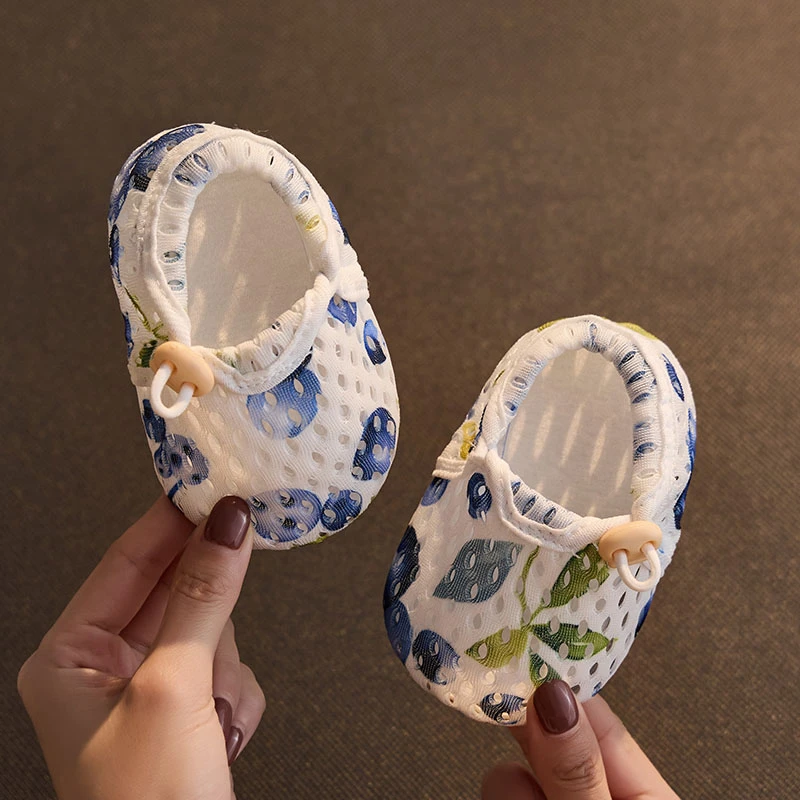 0-1岁新生儿步前鞋夏季网眼薄款室内软底防滑不掉婴儿地板鞋袜套