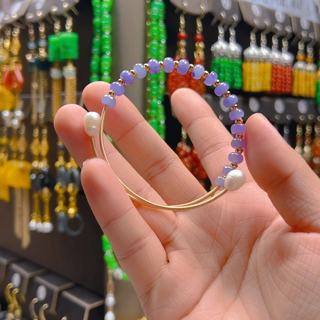 翡翠合金耳坠翡翠