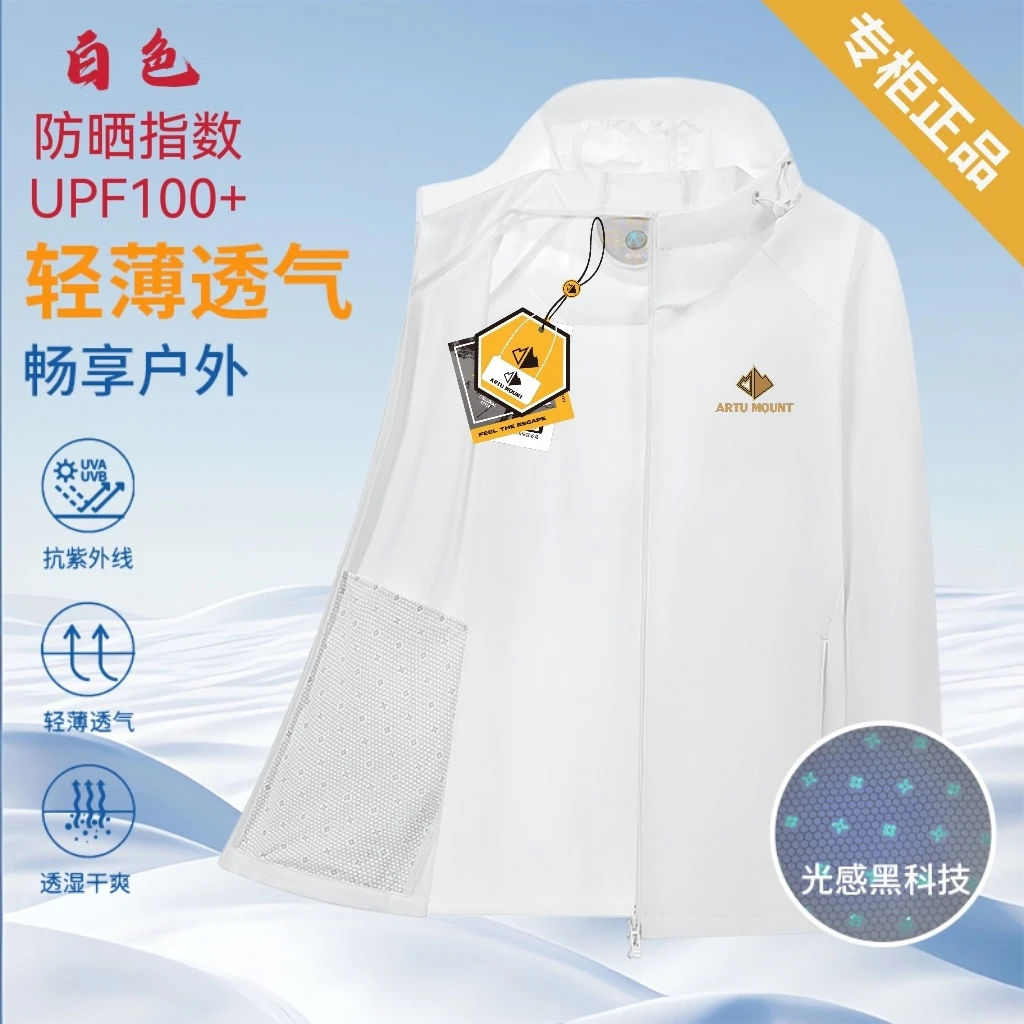 558户外大牌芯片光感8防情侣款防晒冲锋衣