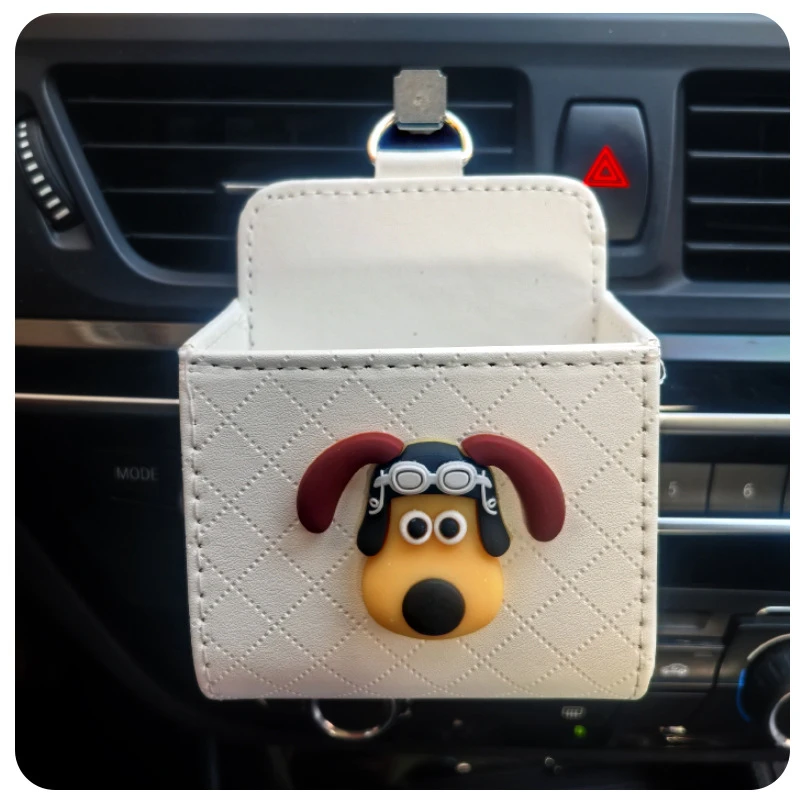 汽车出风口置物兜手机挂袋创意车内杂物收纳盒悬挂储物车载收纳