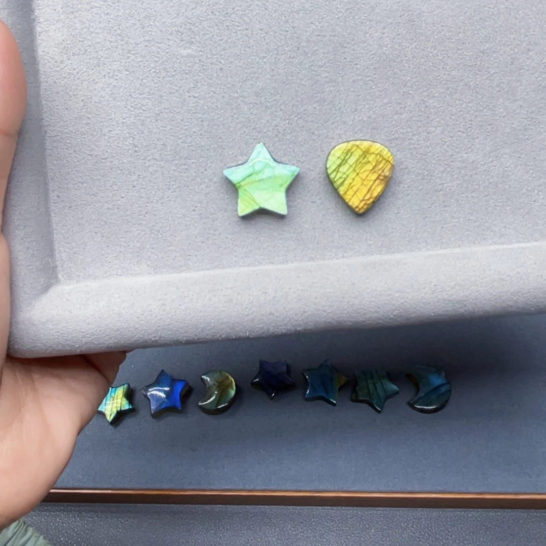 星***运长石颈饰银S925镶嵌