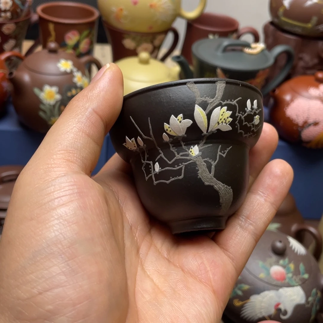 茶杯紫泥紫砂主人杯100cc