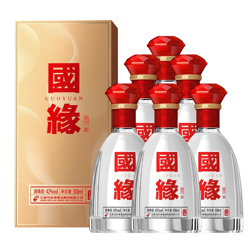 今世缘42度国缘单开（五代）500ml*6瓶白酒箱装醇厚型商务酒水42度