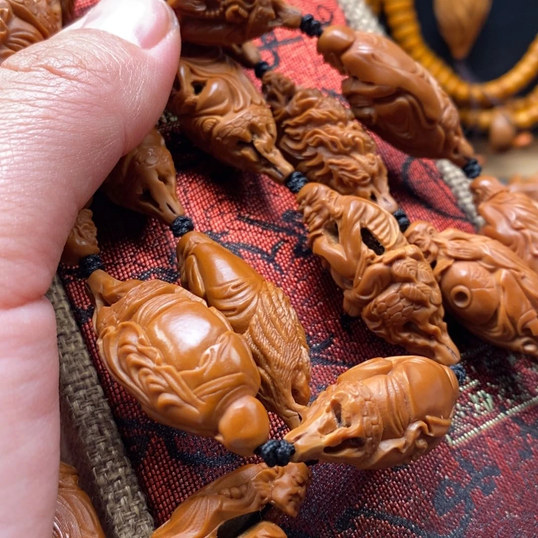 橄榄核手串柳叶罗汉