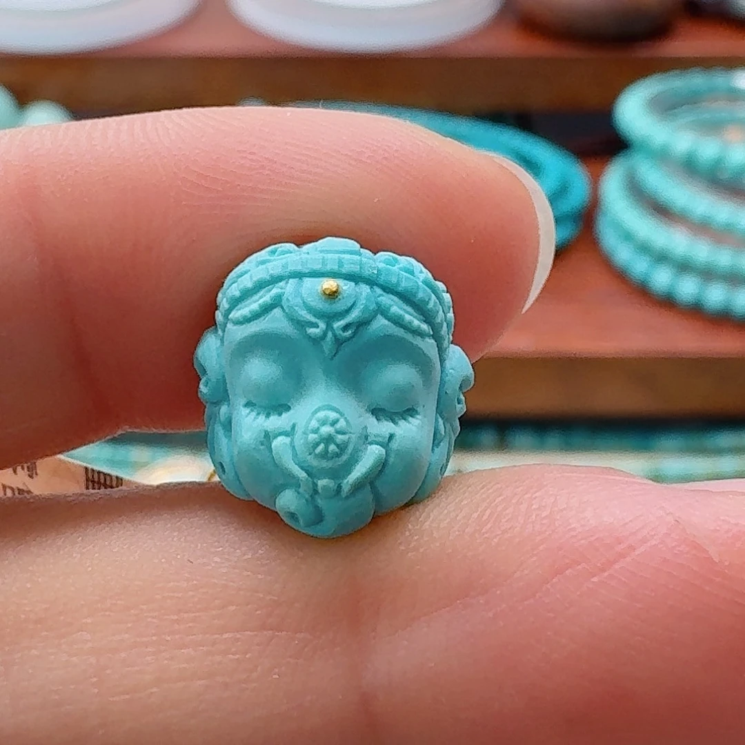 绿松石未镶嵌珠宝半成品