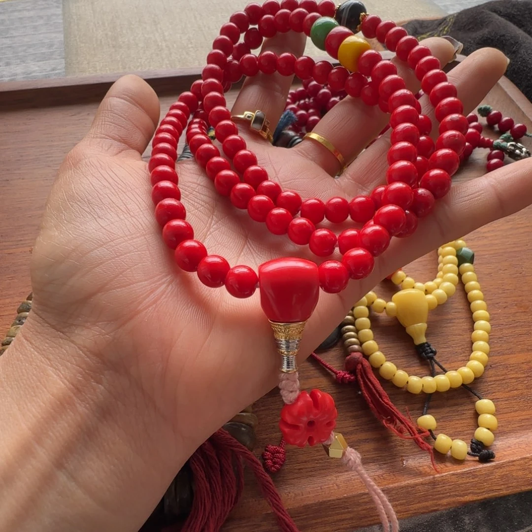 琉璃手工艺品安**?藏弟出品，念珠