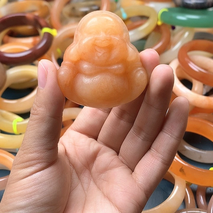 未镶嵌石英质玉（黄龙玉）手镯