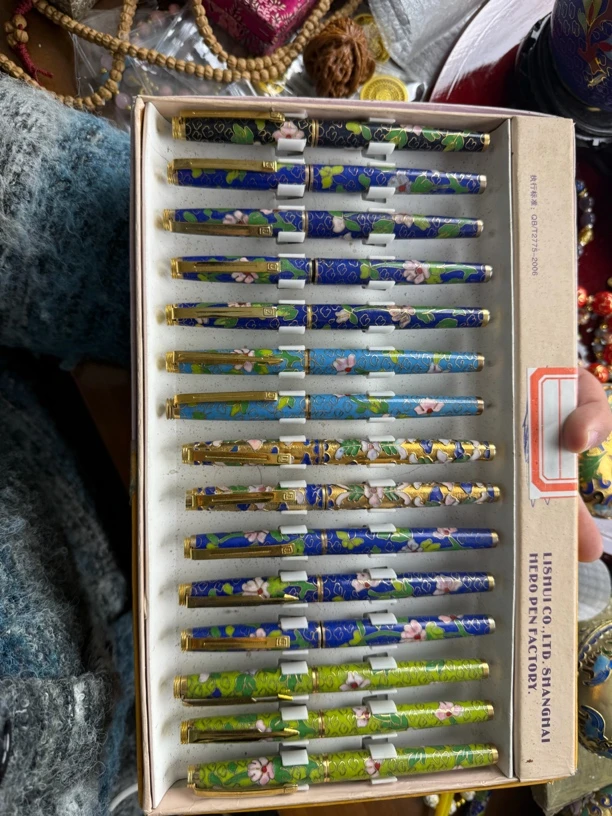 景泰蓝铜胎掐丝珐琅钢笔