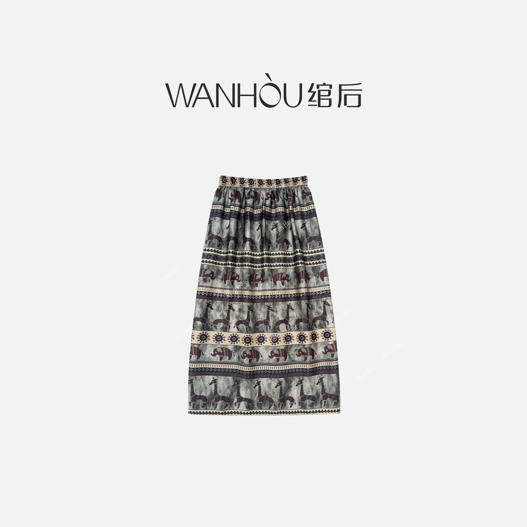 【C2757】WH-设计师款时尚百搭简约韩系休闲女装半裙XF
