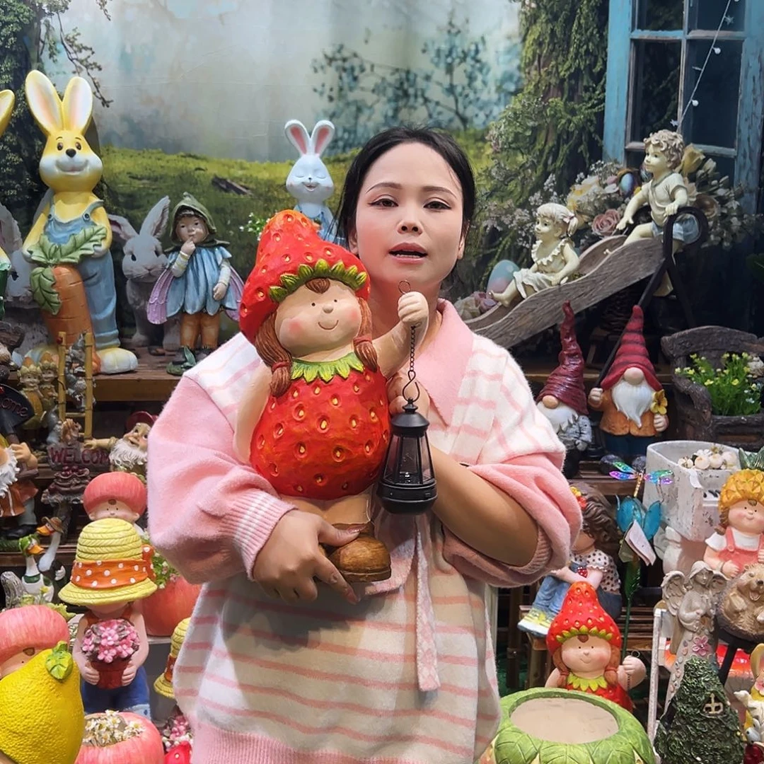 花园摆件红红火火