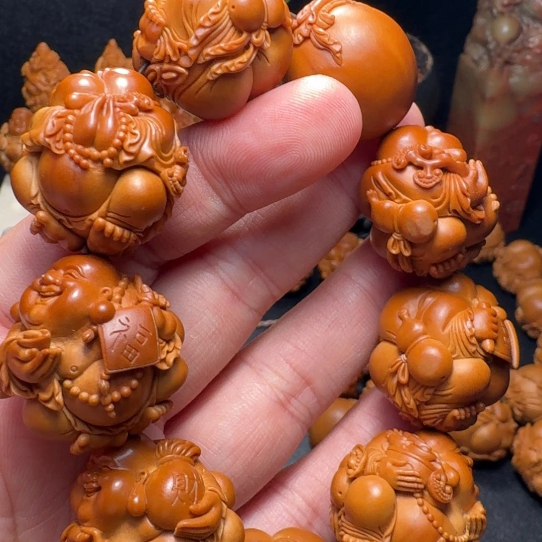 勇***哥橄榄核手串/手链弥勒