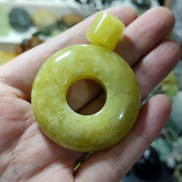 岫玉平安扣未镶嵌