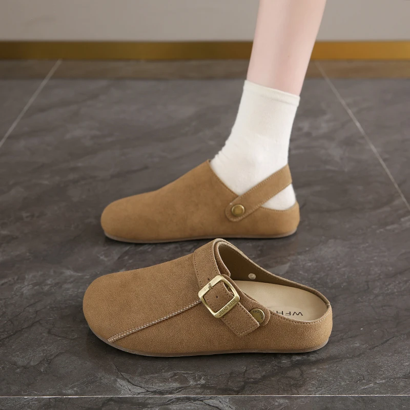 豆豆鞋懒人鞋百搭复古平跟深口时尚休闲鞋圆头皮鞋春秋单鞋