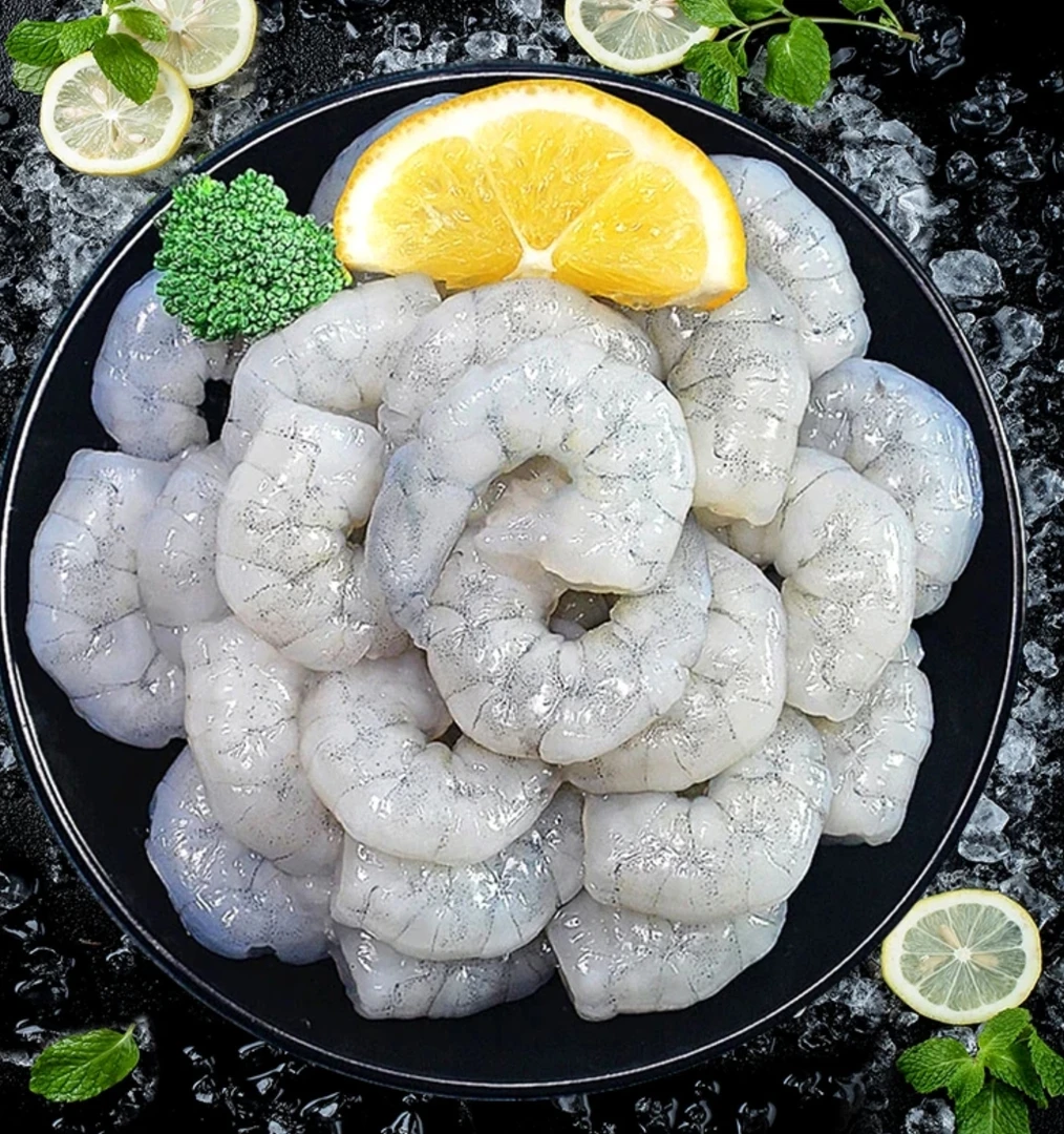 40-50大个头海虾仁手工现扒 去过虾线 一包35粒左右 到手三包三斤