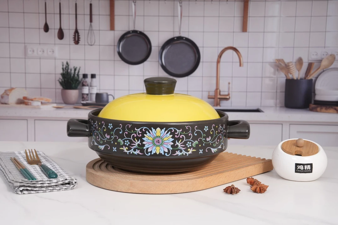 3.5L福彩干烧不裂炒菜耐高温煤气灶陶瓷砂锅直烧煲纯手