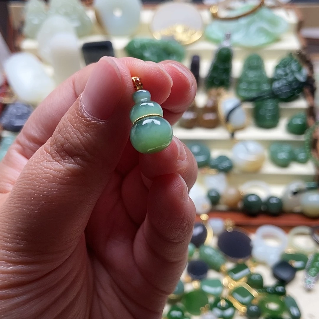 吊坠(不含链)银S925镶嵌和田玉