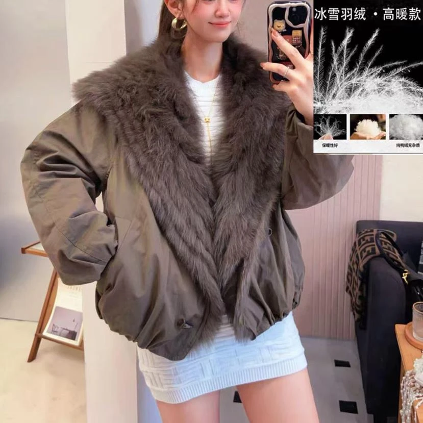 【大毛领羽绒服】冬季加厚保暖新款高档韩系百搭女装9721[FZS]C