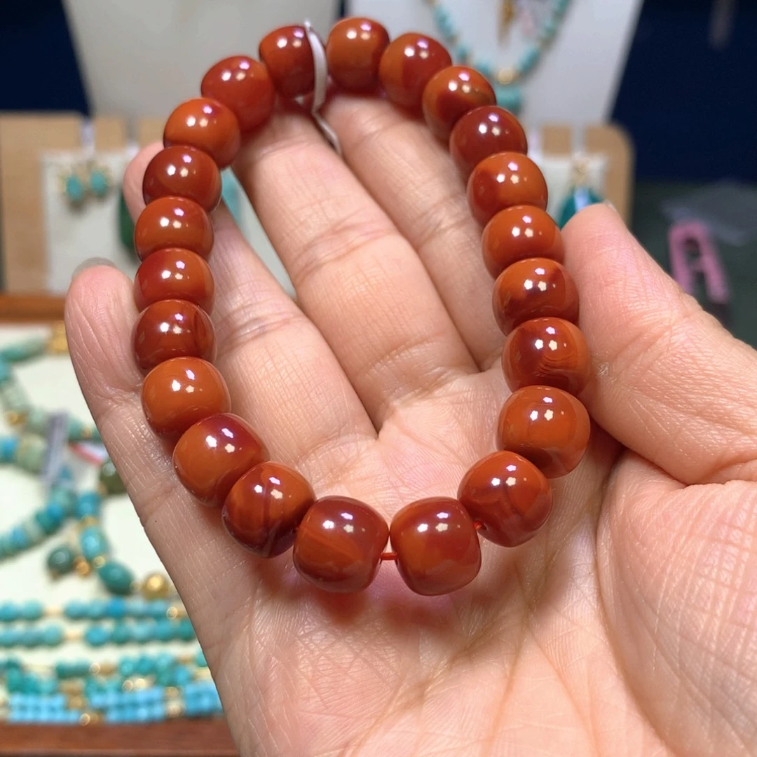 南红玛瑙未镶嵌单圈10mm