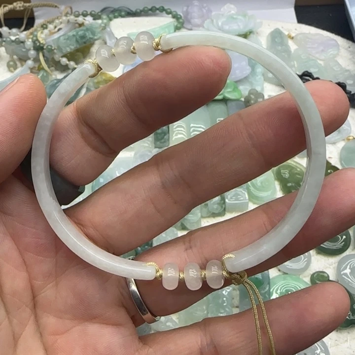 翡翠未镶嵌手链59-61可带