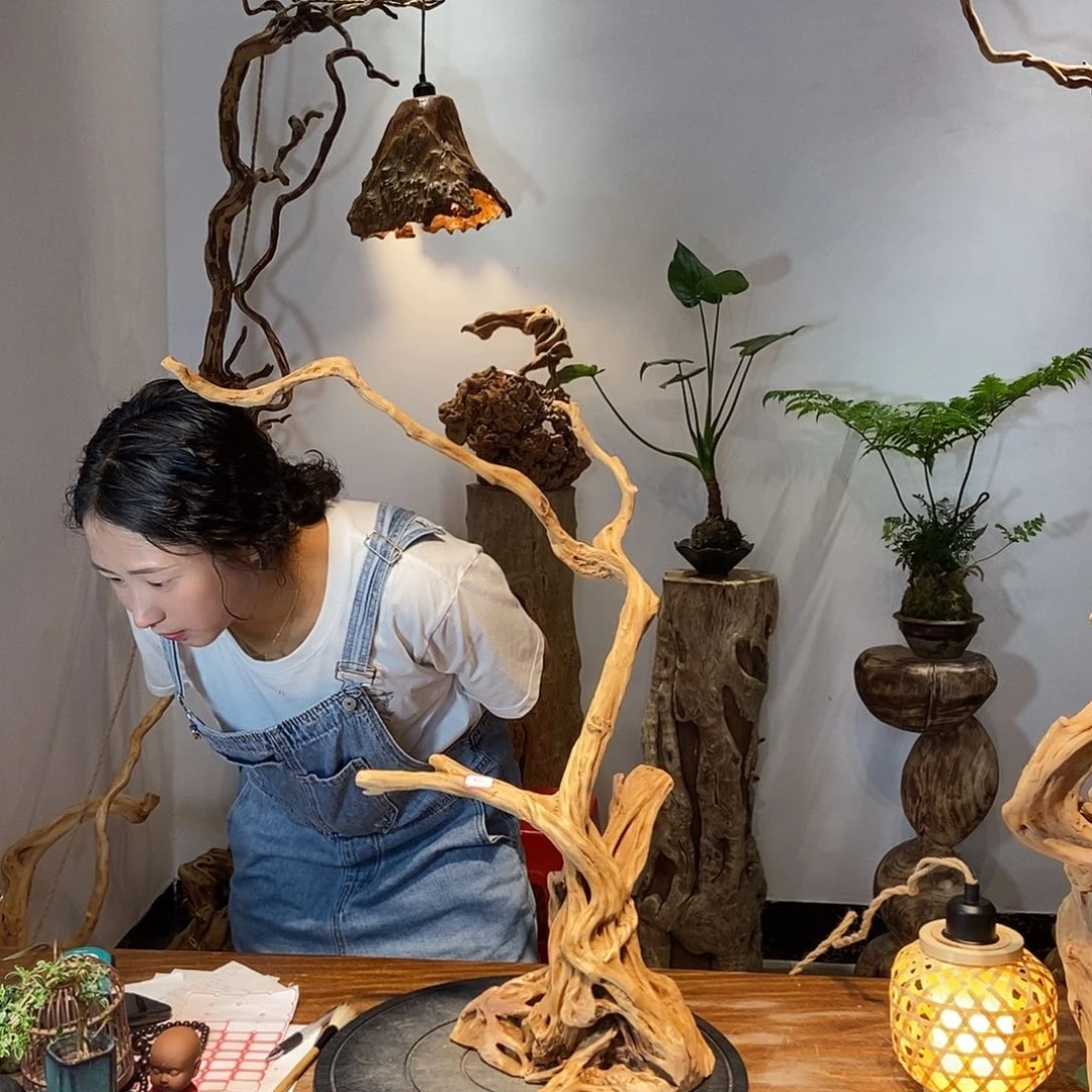 摆件成**楷天然根雕摆件拍品不含配饰