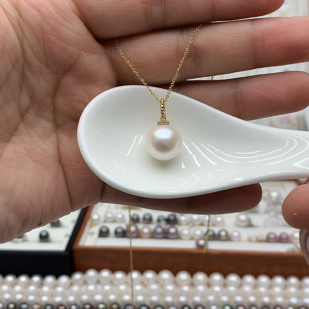 吊坠(赠链)银S925镶嵌淡水珍珠