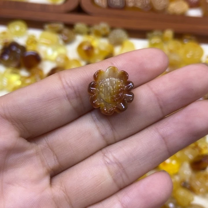 吊坠橄榄核向日葵178
