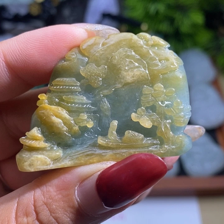 【闪购商品】翡翠挂件未镶嵌山水