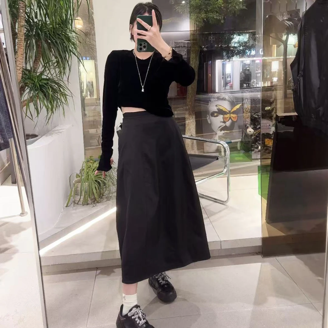 春苗女装    花苞长裙     时尚气质显瘦长款半身裙