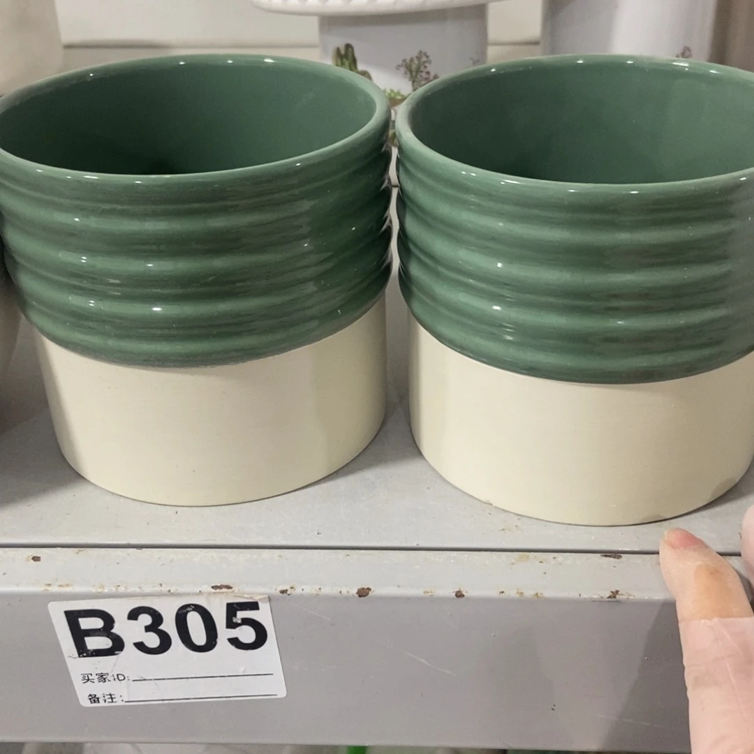 红陶高温陶瓷花盆