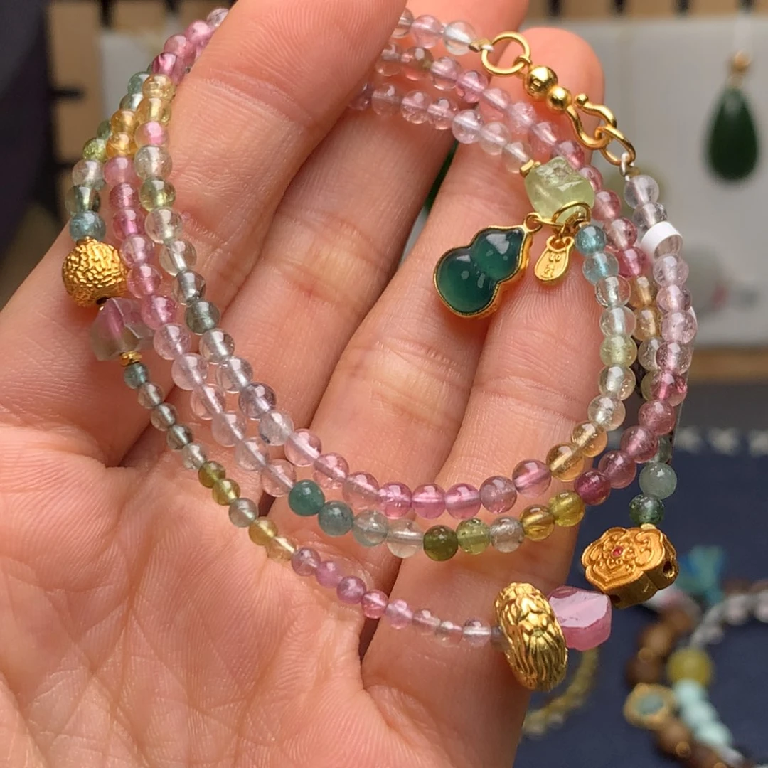 碧玺手链未镶嵌sj碧玺手链