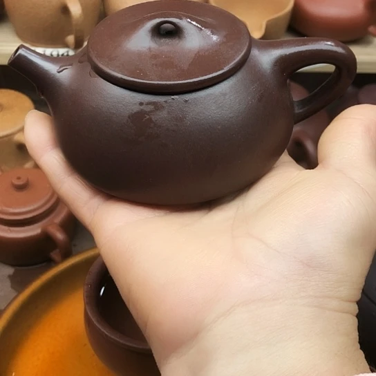 紫砂茶壶紫泥石瓢200豪升左右