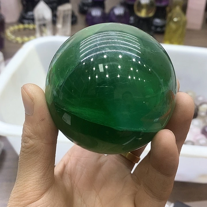 萤石萤石球银S925镶嵌果**~
