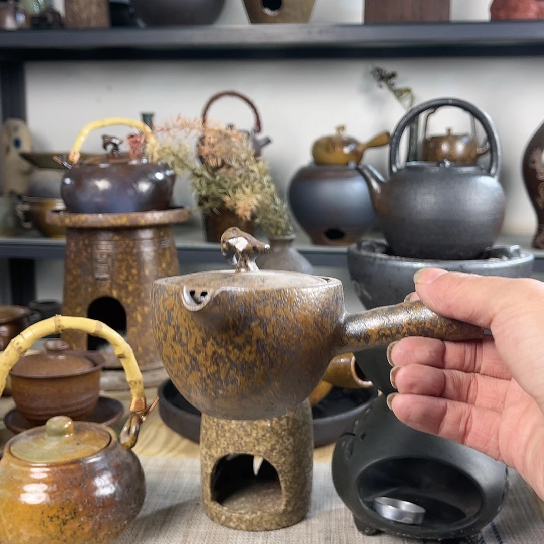 壶紫砂粗陶实用茶壶