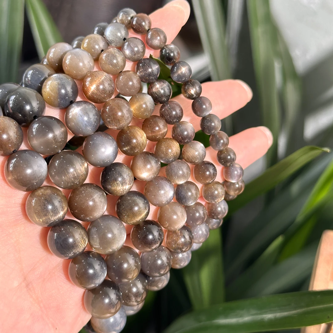 H282 天然黑金骨干手串 多样性发其一