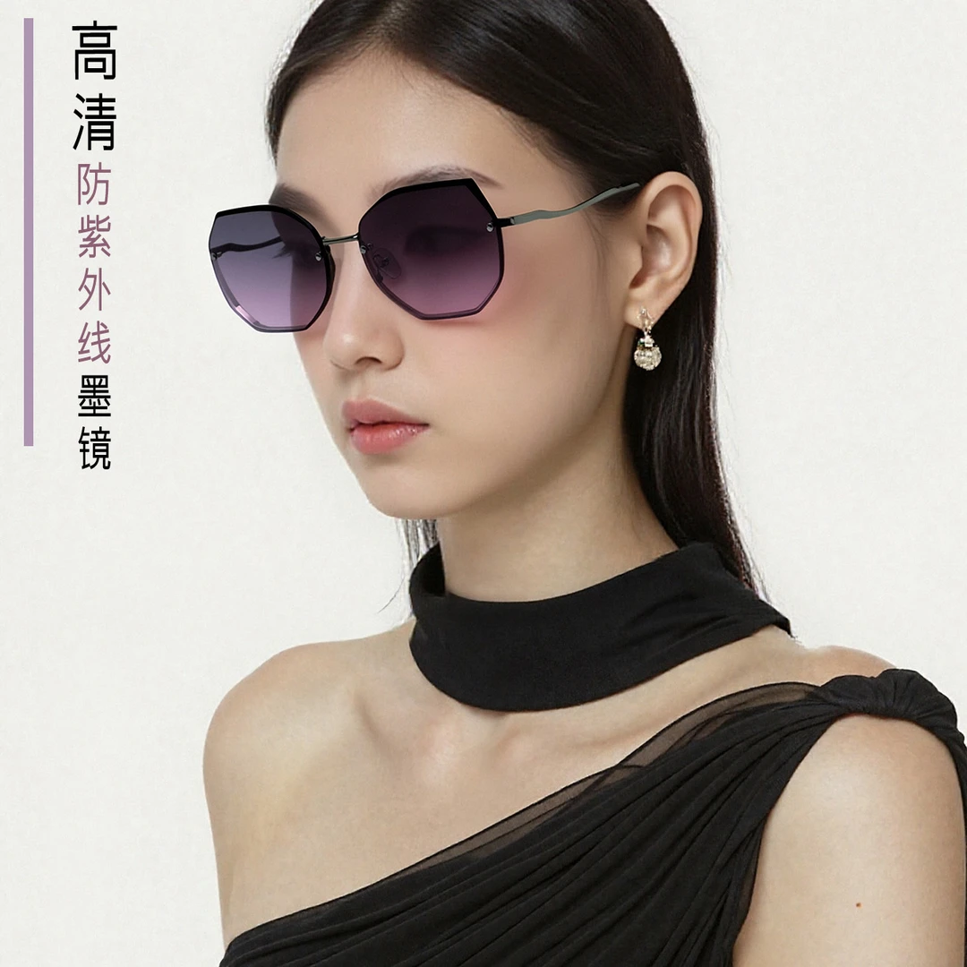 新款眼镜女款偏光防晒防紫外线墨镜韩版复古原宿风时尚百搭太阳镜