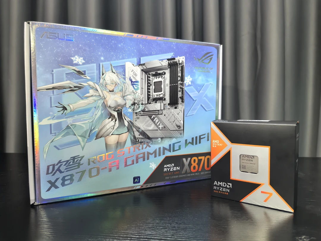小城推荐X870-A GAMING WIFI主板吹雪白色搭配9800X3D神U