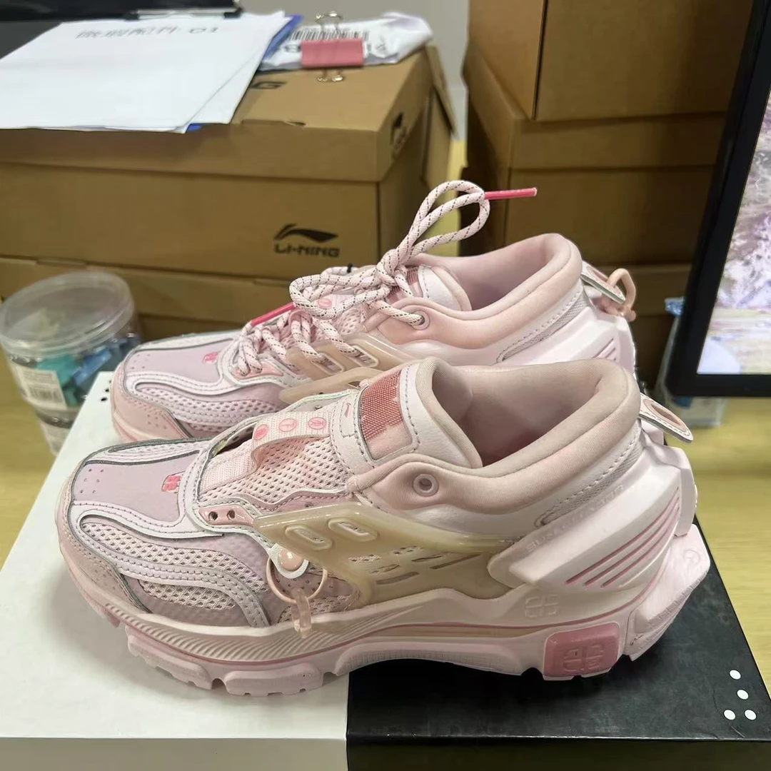《B品直播》鞋带坏(X1699)李宁LNG高端系列女子运动鞋LGLS004-2