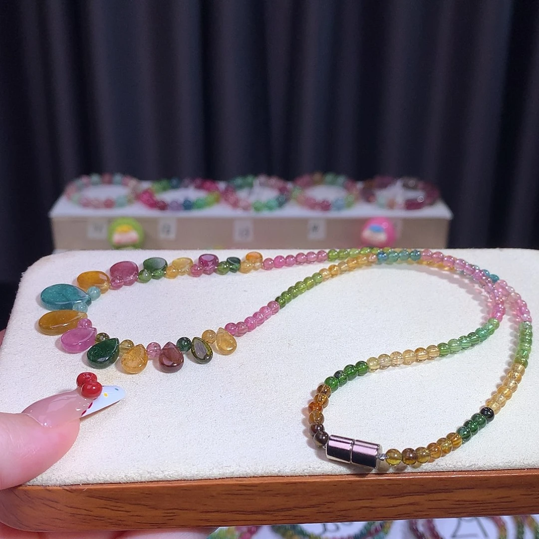 碧玺手链合金碧玺