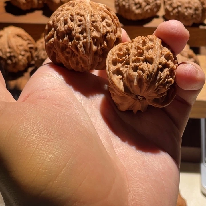 妙***手把件文玩核桃41全品大满肉磨盘