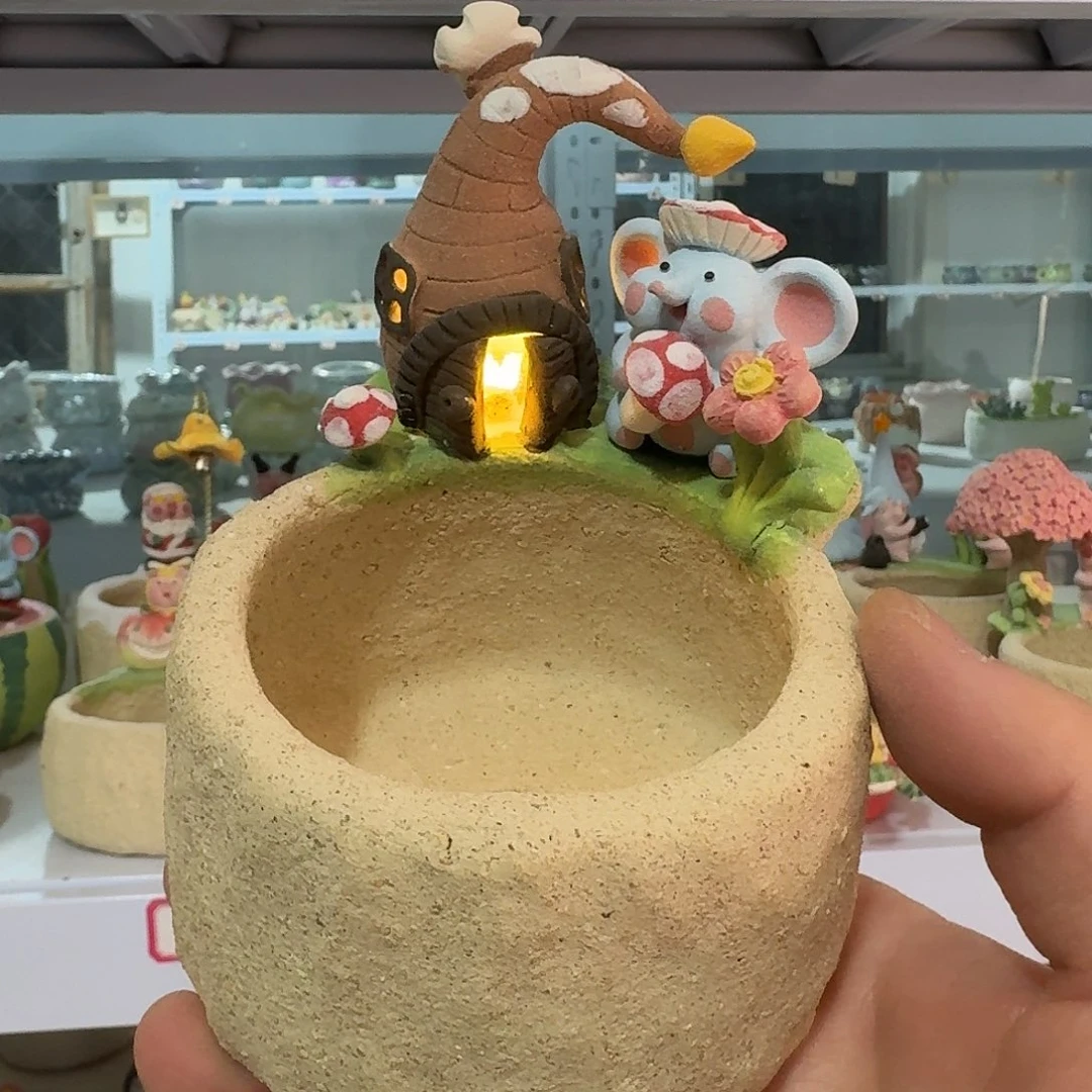 厂家直销手工花盆摆件