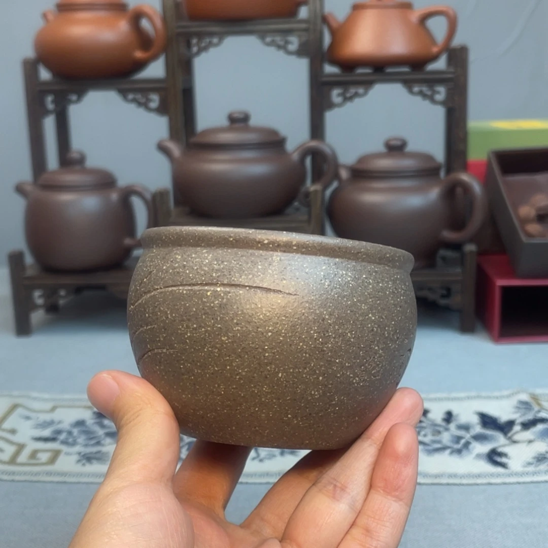 紫砂茶杯天晴兰花杯  180