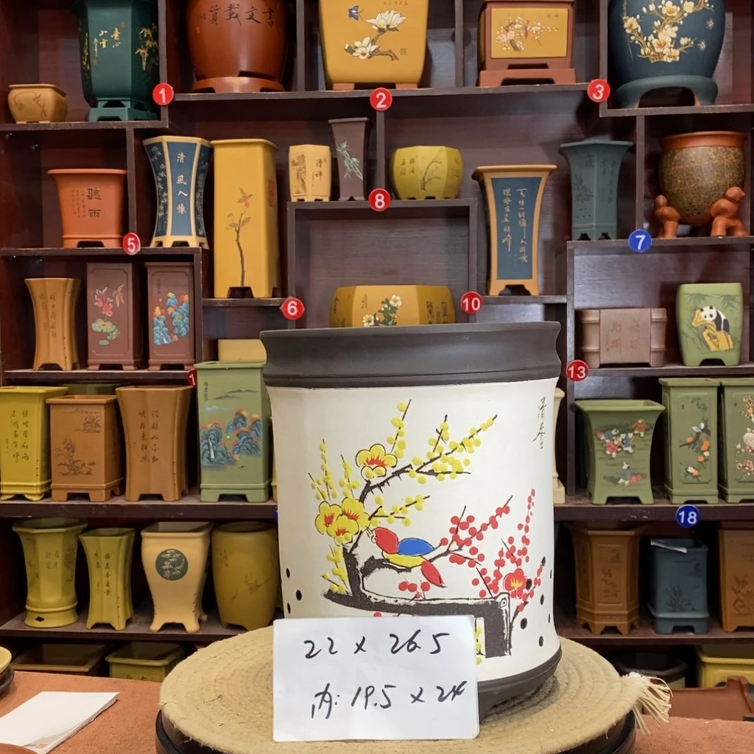 紫砂花盆紫砂花盆