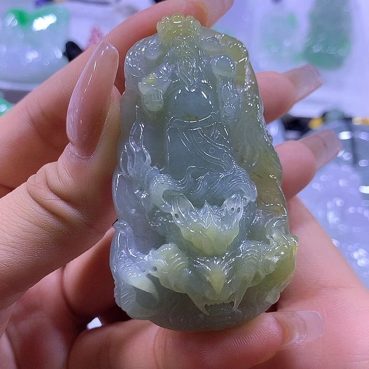 翡翠未镶嵌颈饰天然翡翠A货吊坠