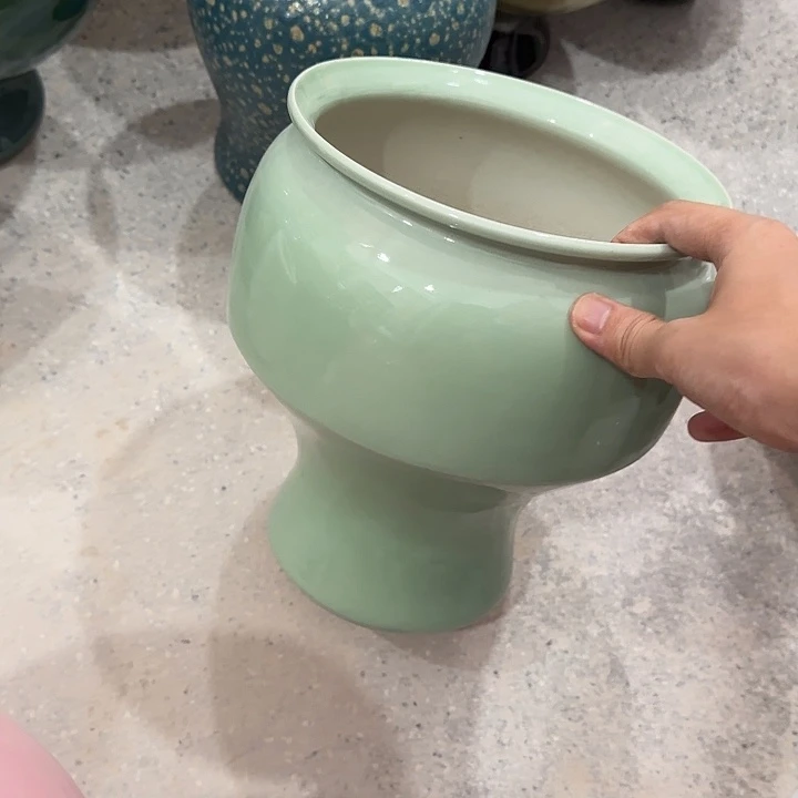 白泥花盆正品有孔