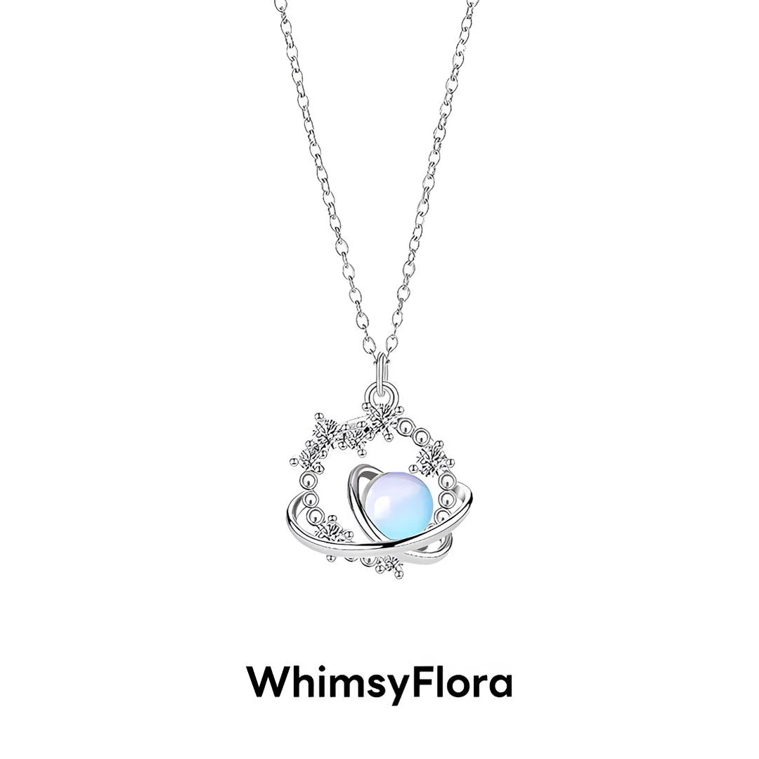 钛钢吊坠 钛钢 女宇宙星球坠链轻奢气质时尚小众设计感通勤锁骨链