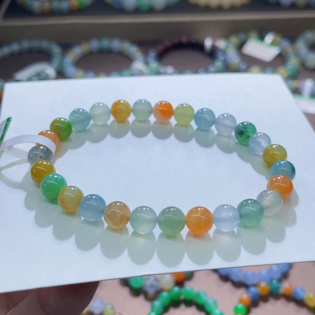 未镶嵌手链翡翠糖果卡8+