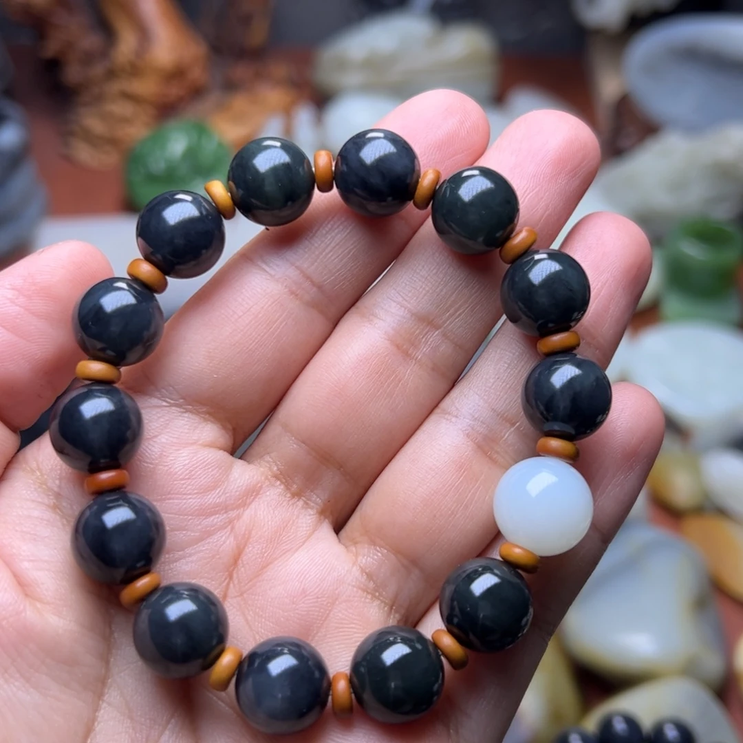 和田玉未镶嵌手链