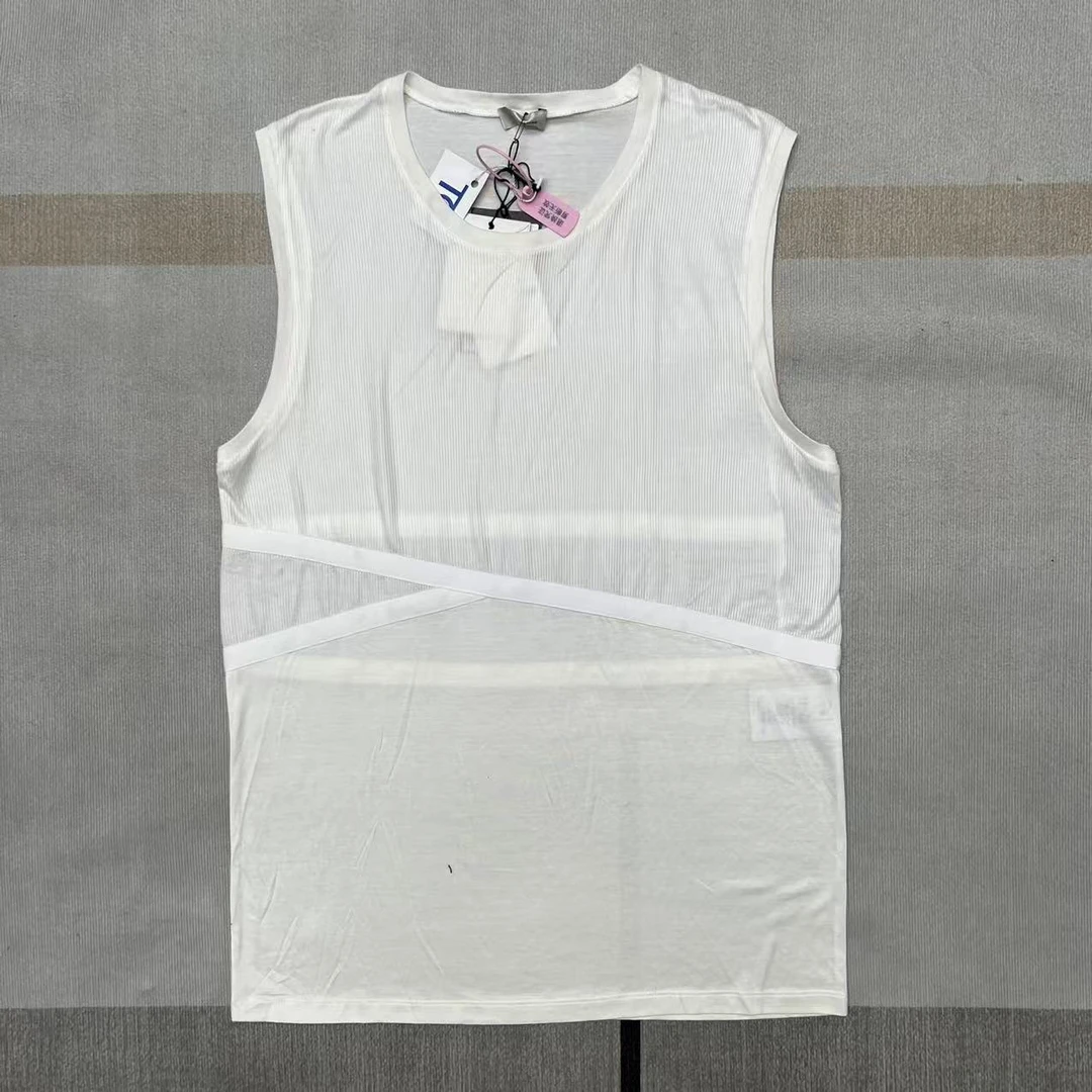 未使用 Balenciaga/巴黎世家 纯色透气几何宽松型男运动风背心